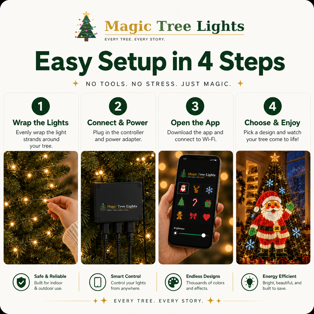 MagicTreeLights — Smart Animated Christmas Tree Lights