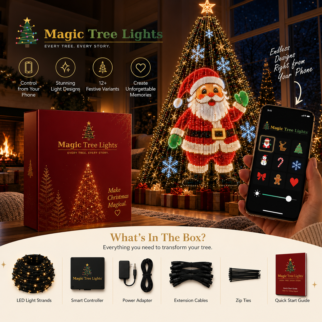 MagicTreeLights — Smart Animated Christmas Tree Lights